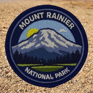 Mount Rainier National Park Patch – Embroidered Travel Badge, Iron On